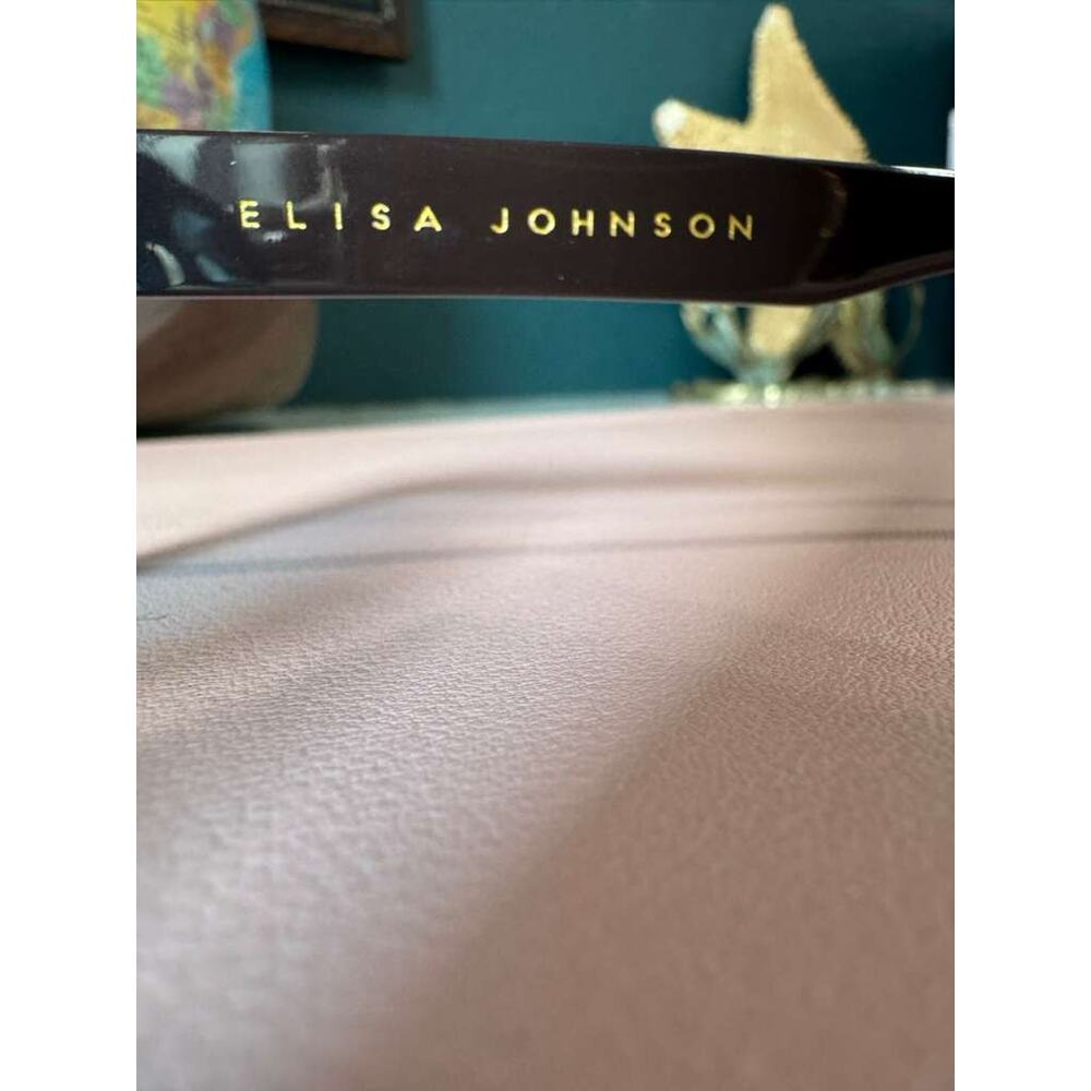 Elisa Johnson Sunglasses Jane Womens Gloss Aviator Designer Frame - Picture 7 of 12